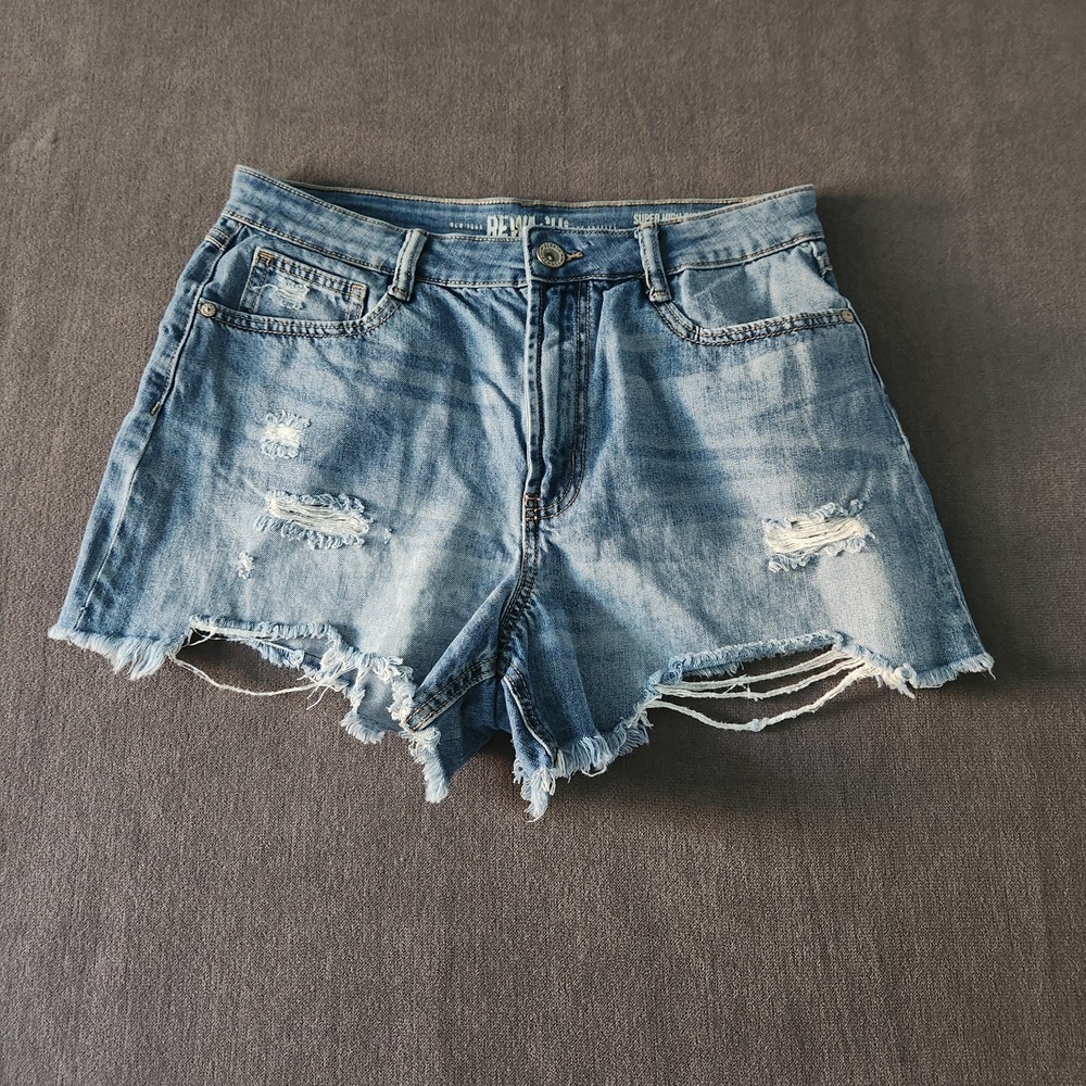 Rewash Shorts Womens Size 11/30 Super High Rise Vintage‎ Reunion Jean Denim
